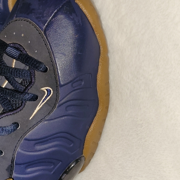 Boys Nike Foamposite One Navy Gum - Picture 3 of 8
